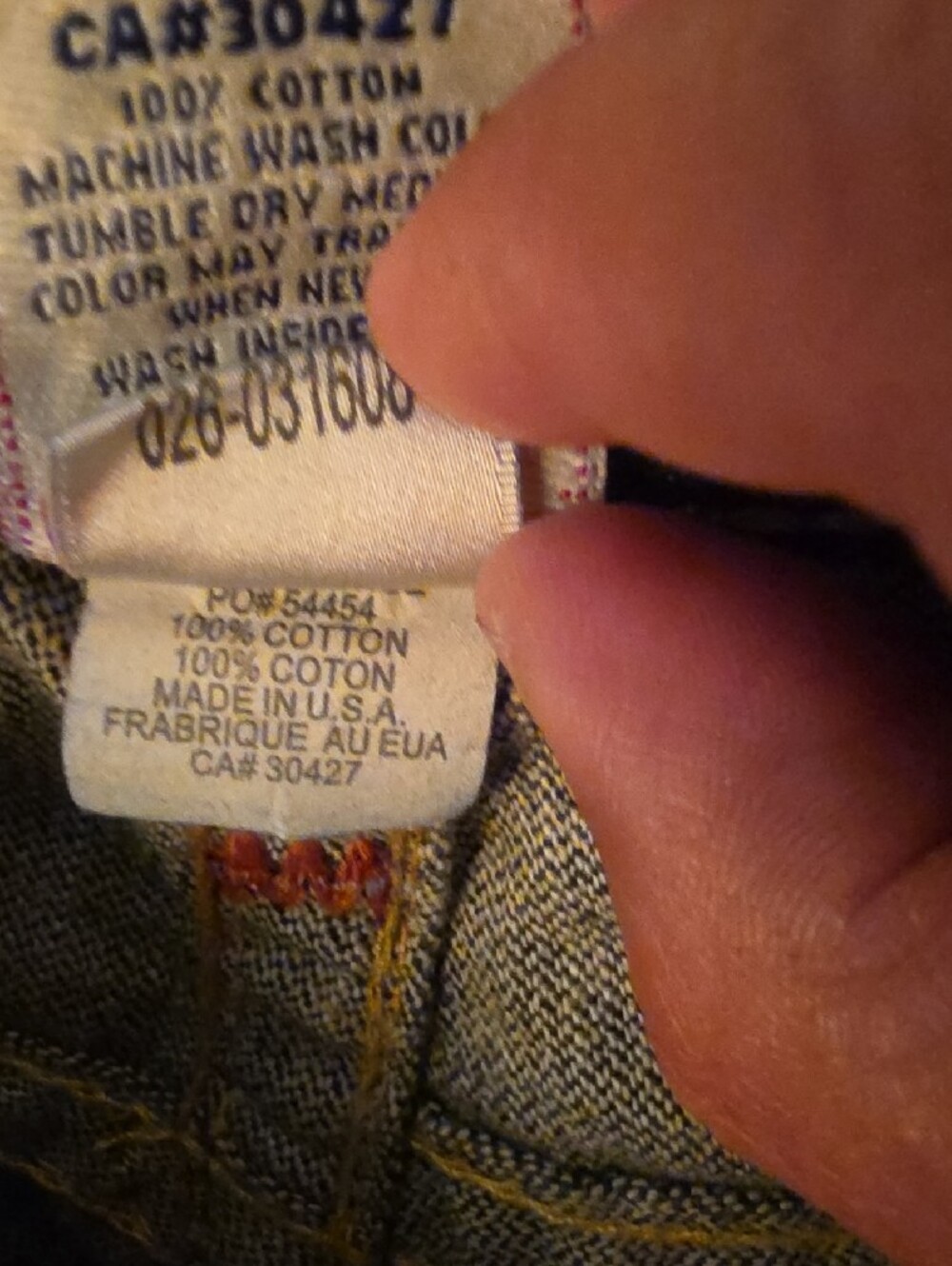 True Religion Dark Blue Denim Jean Shorts with Contrast Stitching - Picture 6 of 11